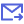 Icono para envío de correo electrónico Símbolo azul de sobre con flecha